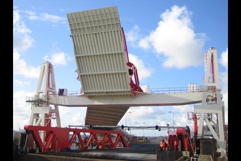 TTS recently delivered a new linkspan for the port of Hoek van Holland in The Netherlands.